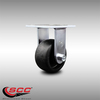 Service Caster 4 Inch Stainless Steel Glass Filled Nylon Wheel Rigid Caster with Roller Bearing SCC-SS30R420-GFNR